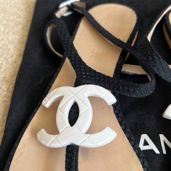 Chanel CC logo sandals - Picture 2 of 6